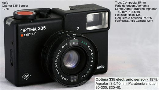 Agfa Optima 335 Sensor