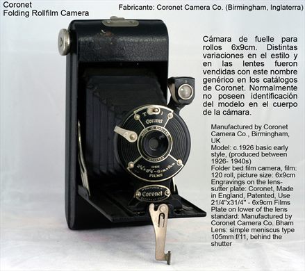 Coronet Folding Rollfilm Camera