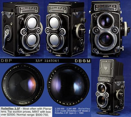 Rolleiflex 3.5F Model II Xenotar 1960