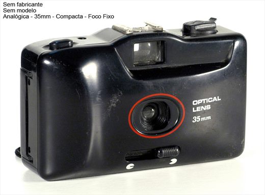 Sem marca Camara 35mm Preta com anel vermelho Modelo 2