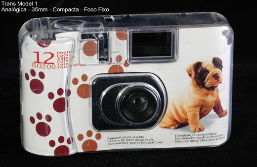 Sem marca Camara descartavel 35mm transparente Modelo 1
