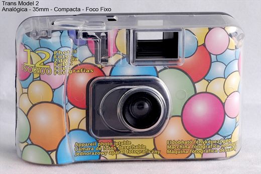 Sem marca Camara descartavel 35mm transparente Modelo 2