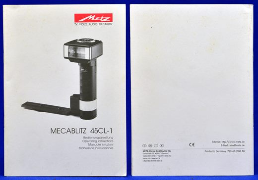 Metz Mecablitz 45CL-1 789 47 0188.A8