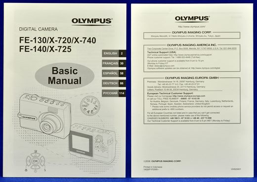 Olympus FE-130 X-720 X-740 FE-140 X-725 1AG6P1P2995