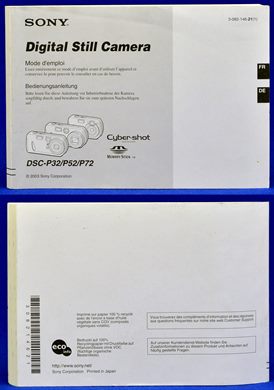 Sony Cyber-shot DSC-P32 P52 P72 308214621