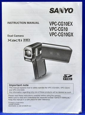 Sanyo VPC-CG10EX VPC-CG10 VPC-CD10GX
