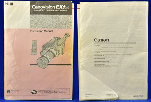 Canon Canovision EX1Hi Instruction Manual