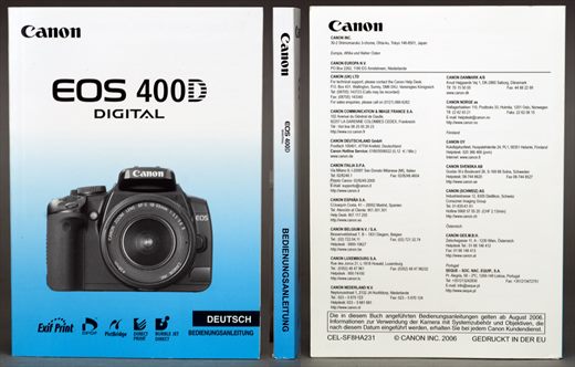 Canon EOS 400D Deutsch
