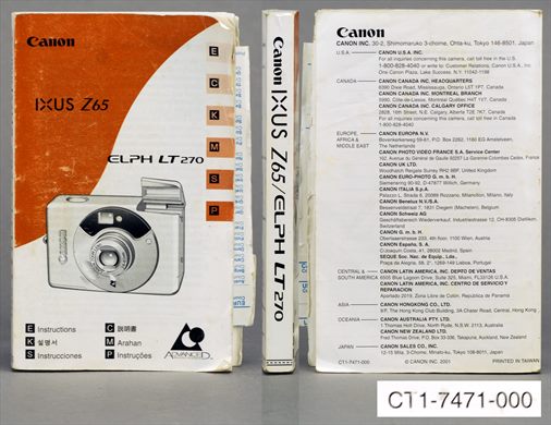 Canon IXUS Z65 ELPH LT 270 CT1-7471-000