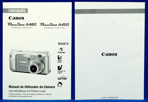 Canon PowerShot A460 PowerShot A450 2007