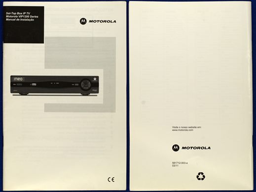 Motorola Set-Top Box IP TV VIP12300 Series