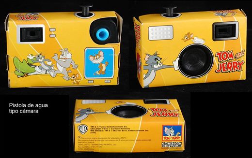 Pistola de agua tipo camara Tom and Jerry