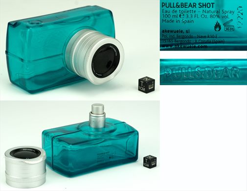 Pull and Bear Shot Perfume em forma de camara