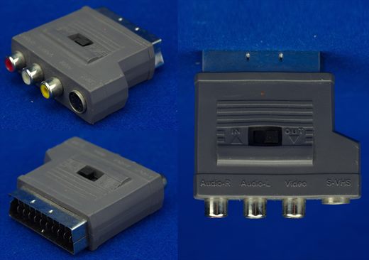 SCART-RCA Conversor-adaptador IN-OUT