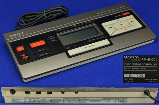 Sony RM-E100V Video Editing Controller