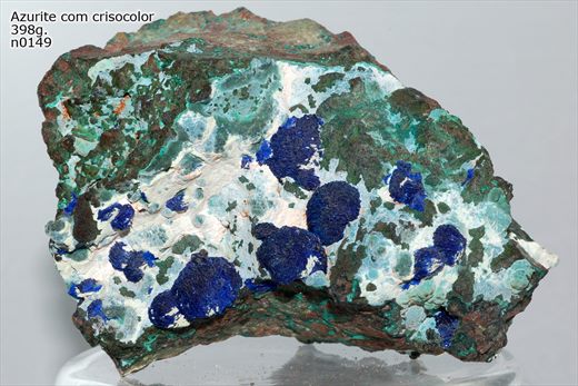 Azurite com crisocolor n0149