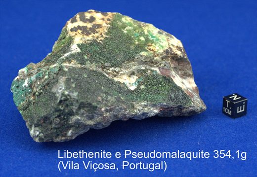 Libethenite e Pseudomalaquite 354,1g (Vila Vicosa, Portugal)