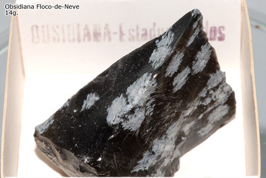 Obsidiana floco de neve 1