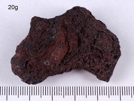 Pedra vulcanica vermelha - Portugal Acores Ilha S. Miguel - 20g