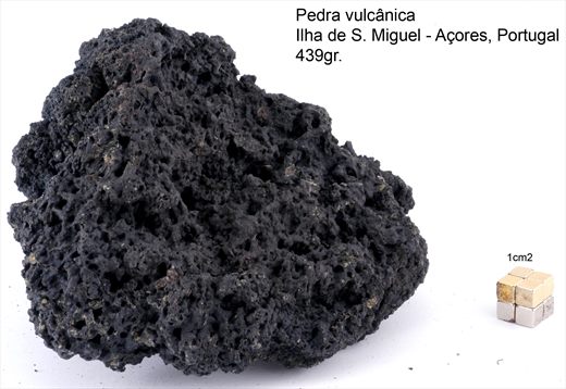 Pedra vulcanica - Portugal Acores S. Miguel 439gr