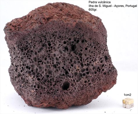 Pedra vulcanica - Portugal Acores S. Miguel 605gr