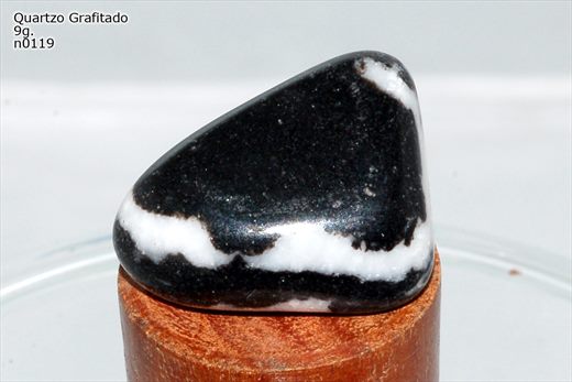 Quartzo grafitado n0119