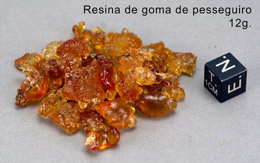 Resina de goma de pesseguiero 12g