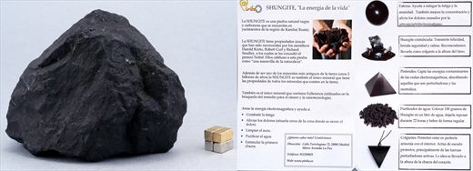 Shungite rock