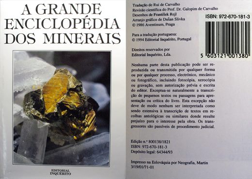 A Grande Enciclopedia dos Minerais - ISBN 972-670-181-3