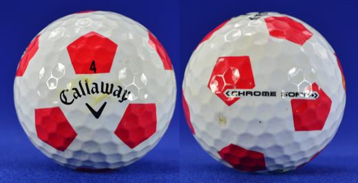 Callaway 4 Chrome Soft (Football White-Red)
