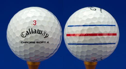 Callaway 3 (red) chrome soft X
