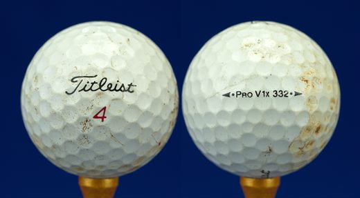 Titleist 4 red Pro V1x 332