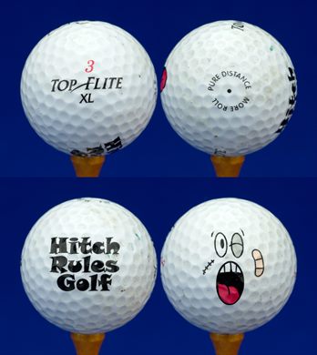 Hitch Rules Golf (Top-Flite 3 XL Pure Distance More Roll)