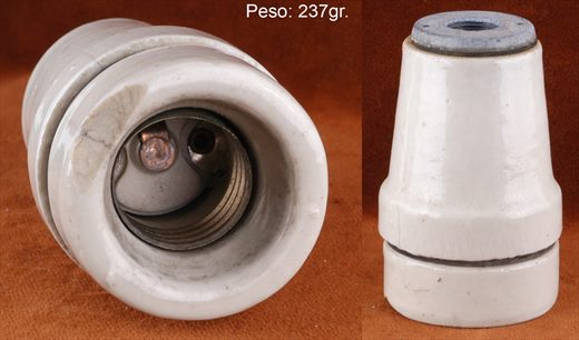 Casquilho de porcelana conico 237g com entrada superior