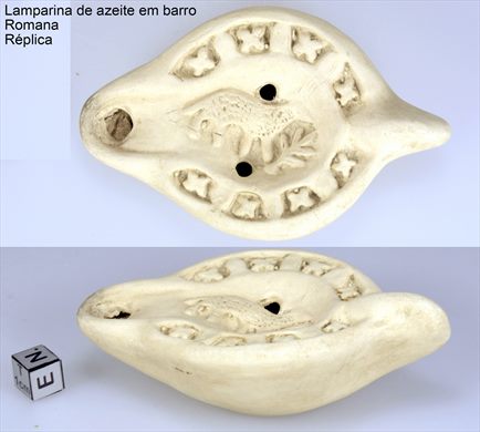 Lamparina de azeite romana (Replica) 0