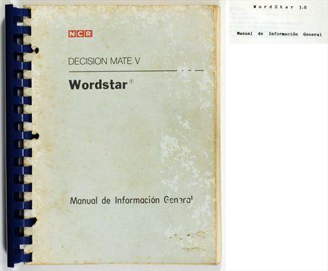 NCR Decision Mate V Wordstar 3.0