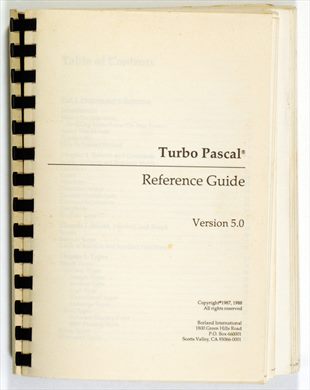 Turbo Pascal 5.0 Reference Guide