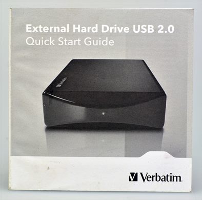 Verbatim External Hard Drive USB 2.0 Quick Start Guide