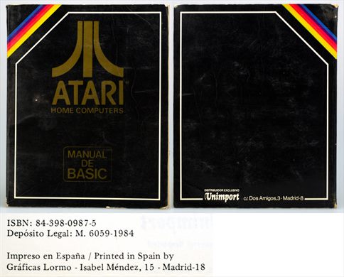 Atari manual de BASIC ISBN 84-398-0987-5
