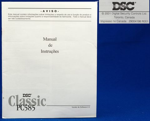 DSC Classic PC585 Manual de Instrucoes