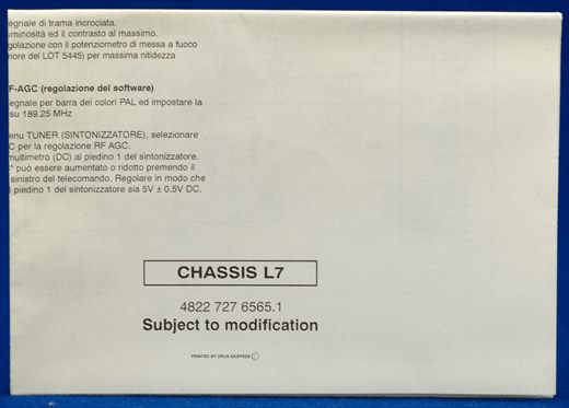 Philips Chassis L7