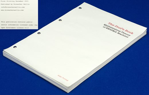 The Prof's Book - Mathematical Theory of ENIGMA Machine