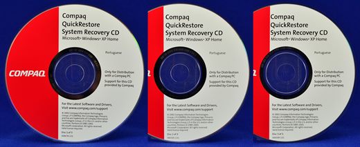 Compaq QuickRestore System Recovery CD WinXp Home