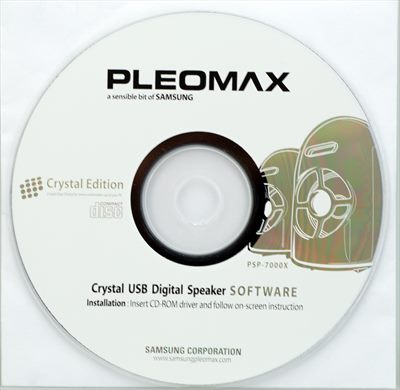 Pleomax Cristal USB Digital Speaker Software PSP-7000X