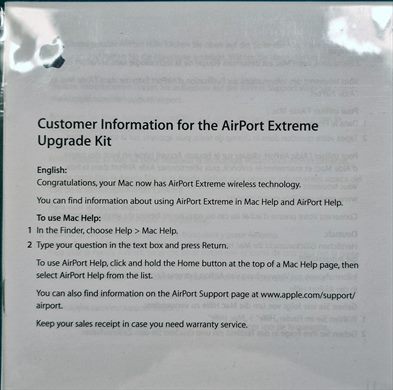 Apple AirPort Extreme Upgade Kit CD