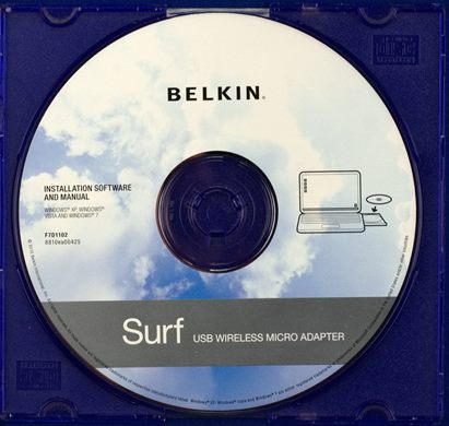 Belkin Surf USB wireless micro adapter F7D1102
