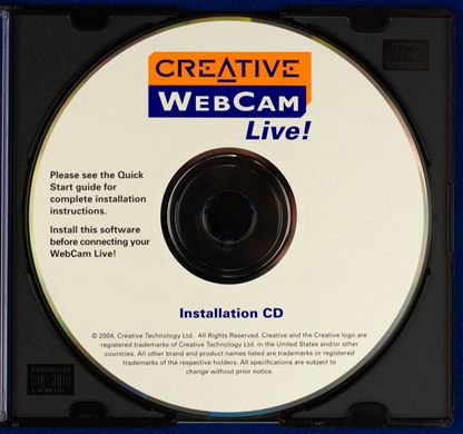 Creative WebCam Live Installation CD
