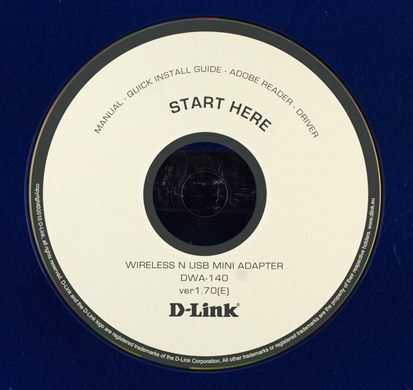 D-Link wireless N USB mini adapter DWA-140 ver 1.70(E)