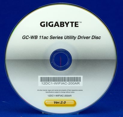 Gigabyte GC-WB 11ac Series Utility Driver Disc Ver.2.0