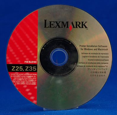 Lexmark Printer Installation Software Z25, Z35 PN-15J0160